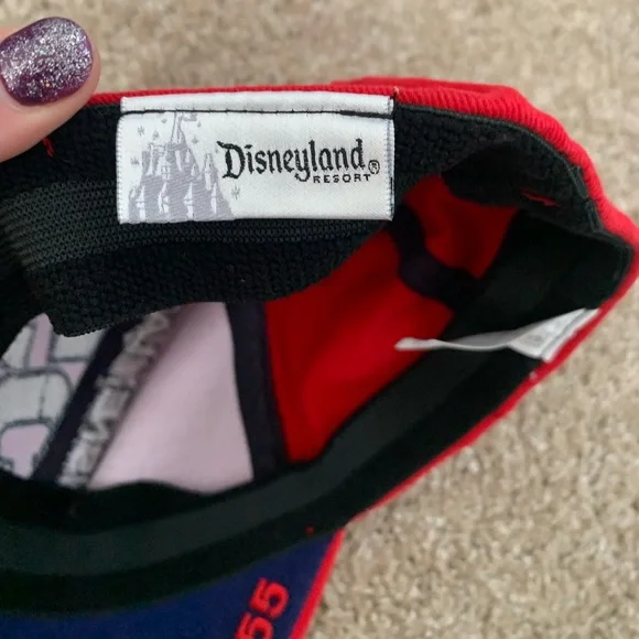 Disneyland Cars '55 Red Adult Baseball Hat One Size - Picture 4 of 4
